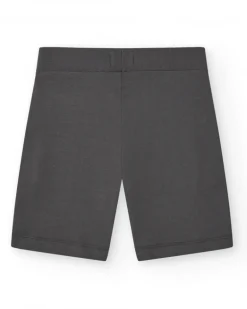 Bermudas para niño en gris con cintura ajustable y bolsillos