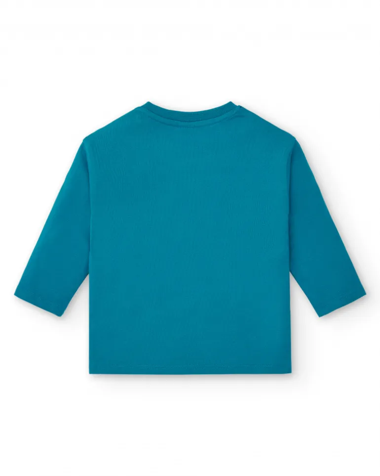 Camiseta de manga larga con estampado de pingüino snowboarder para niño de la colección Freezy