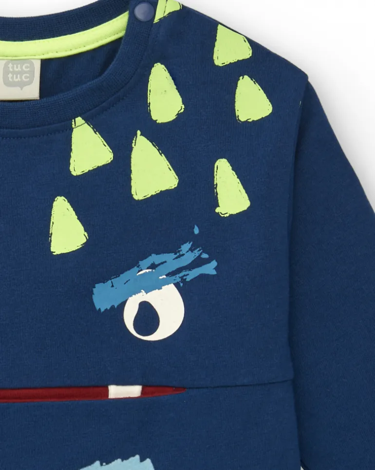 Camiseta de manga larga con diseño de monstruo para niño de la colección Freezy