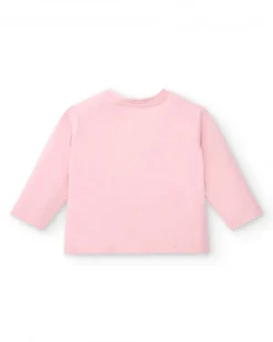 Camiseta niña en color rosa con diseño de estrellas colección Amazing