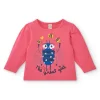 Camiseta niña en fucsia con estampado de abeja colección Amazing
