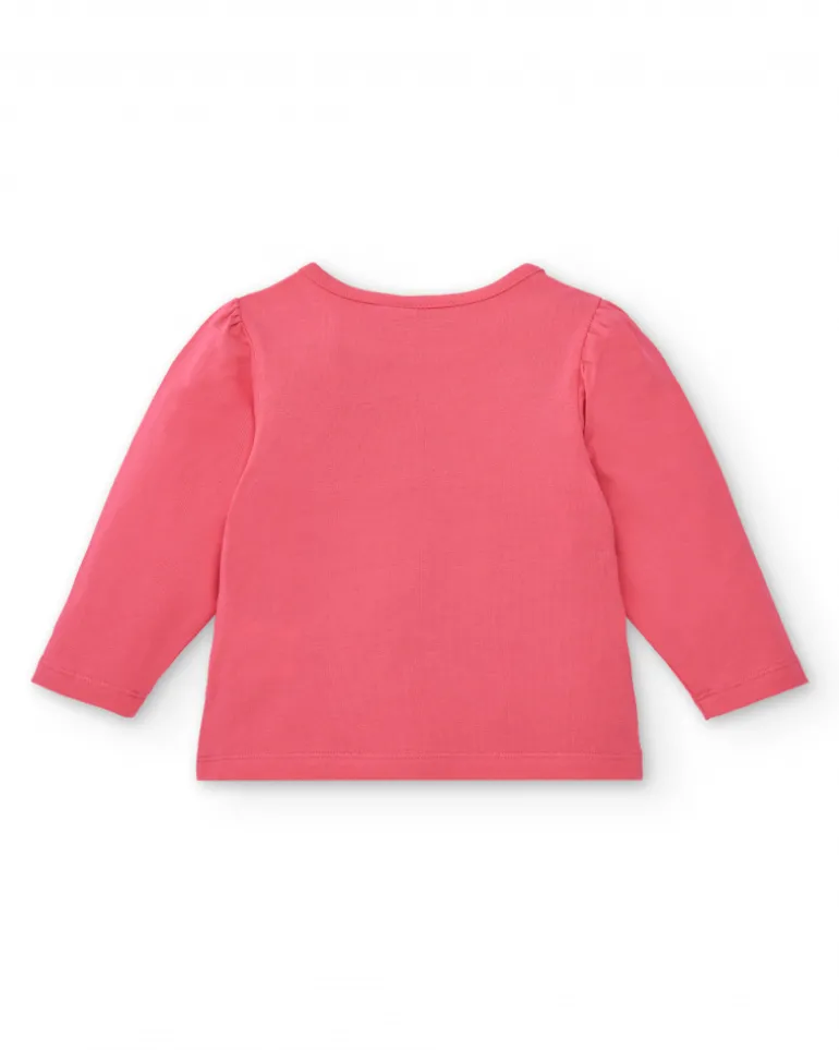 Camiseta niña en fucsia con estampado de abeja colección Amazing