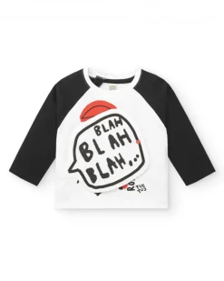 Camiseta niño en blanco y negro colección Cartoon Calling