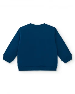 Chaqueta azul marino con estampado de Yeti para niño de la colección Freezy