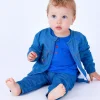 Chaqueta denim para niño con bolsillos y bordados