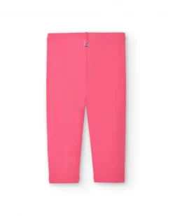 Conjunto de camiseta de manga larga y leggings niña en rosa y azul con estrellas estampadas