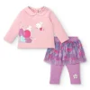 Conjunto para niña en rosa con falda de tul colección Glitter Tales