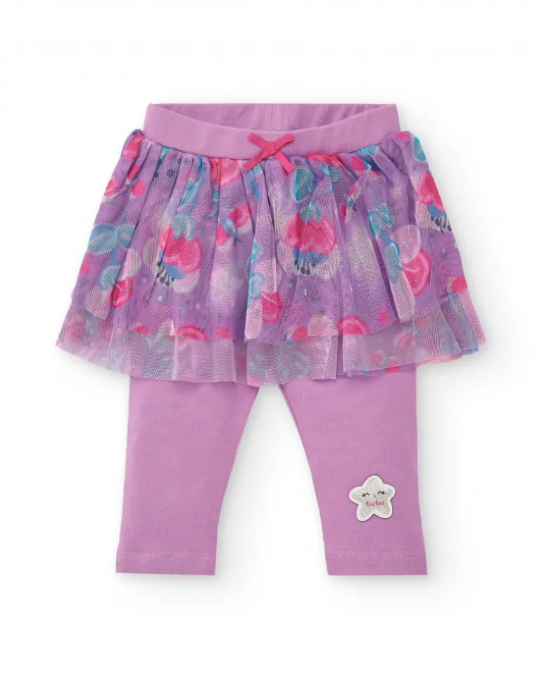 Conjunto para niña en rosa con falda de tul colección Glitter Tales