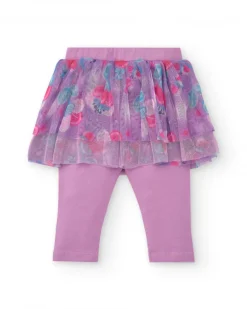 Conjunto para niña en rosa con falda de tul colección Glitter Tales