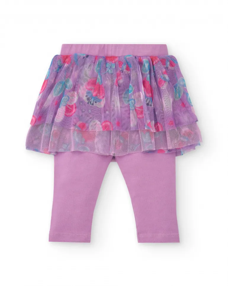 Conjunto para niña en rosa con falda de tul colección Glitter Tales