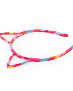 Diadema multicolor para niña con orejas decorativas