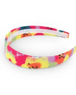 Diadema rígida para niña con estampado floral multicolor