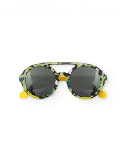 Gafas de sol verdes para niño con estampado camuflaje