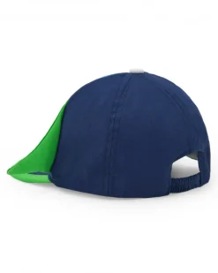 Gorra para niño en verde con cara sonriente y orejas