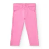 Jegging para niña en rosa con bolsillos decorativos