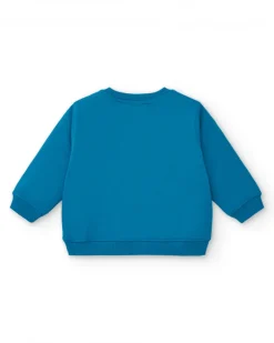 Jersey azul con estampado "Freezy" para niño de la colección Freezy