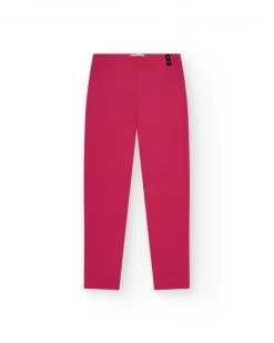 Legging corto para niña en rosa fucsia con cintura elástica