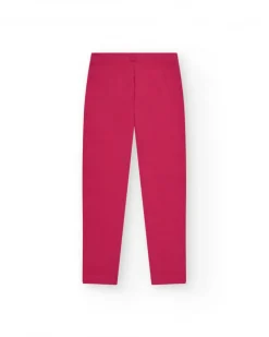 Legging corto para niña en rosa fucsia con cintura elástica