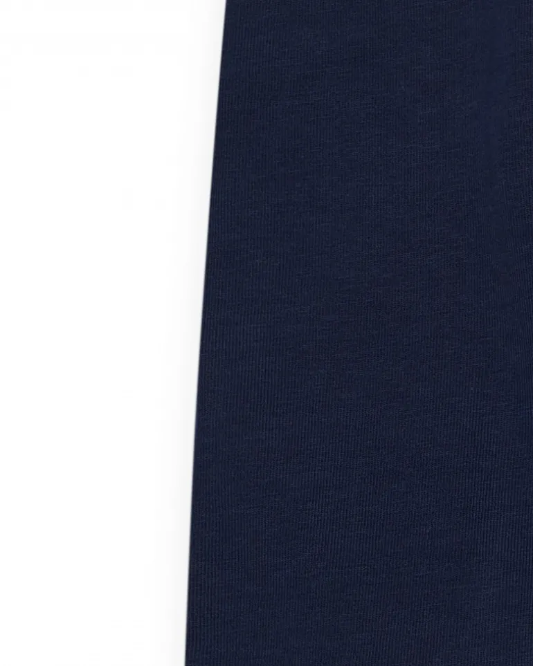 Legging corto para niña en azul marino con cintura elástica