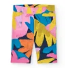 Legging para niña estampado floral y cintura elástica