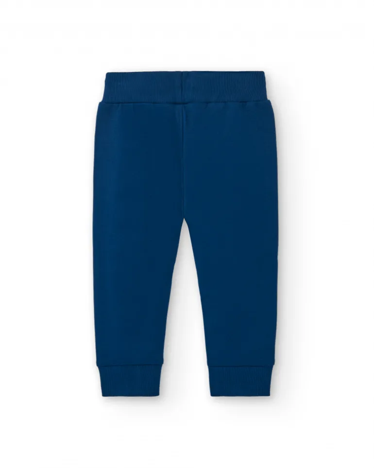 Pantalón azul marino con cordón ajustable para niño de la colección Freezy
