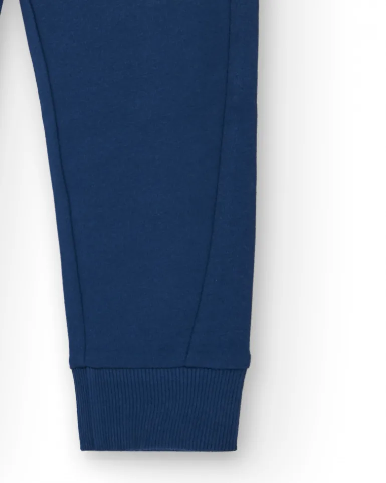 Pantalón azul marino con cordón ajustable para niño de la colección Freezy