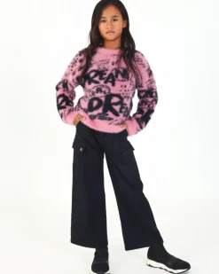 Pantalón cargo en negro con cinturón colección Rebel Dreamers