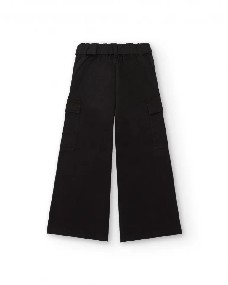 Pantalón cargo en negro con cinturón colección Rebel Dreamers