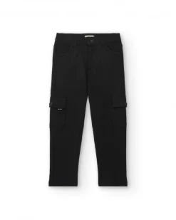Pantalón cargo negro para niño de la colección Dark Rider