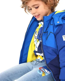 Pantalón denim niño en azul claro con estampado gráfico colección Amazing