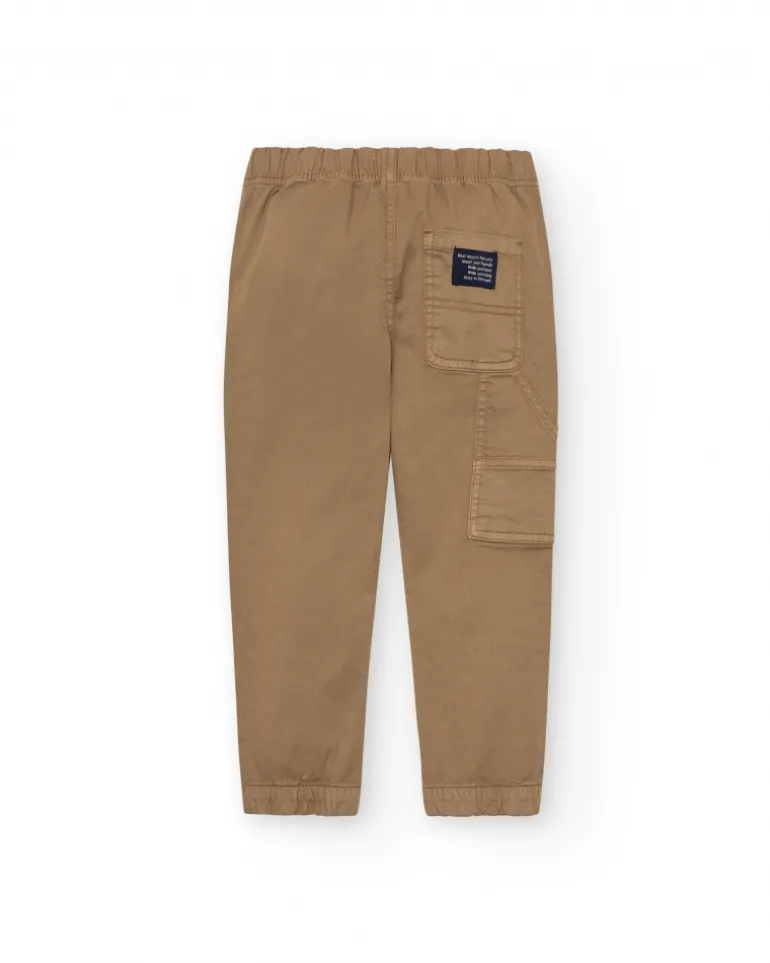 Pantalón jogger caqui para niño colección Pet Friendly Town