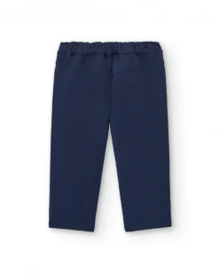 Pantalón niño en azul marino con bolsillos cargo colección Big Brains