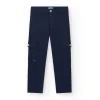 Pantalón para niño en negro con cintura elástica y bolsillos laterales
