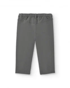 Pantalones para niño en color gris con detalle de bolsillo colección Cyber Dino