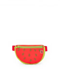 Riñonera roja para niña con diseño de sandía
