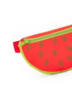 Riñonera roja para niña con diseño de sandía