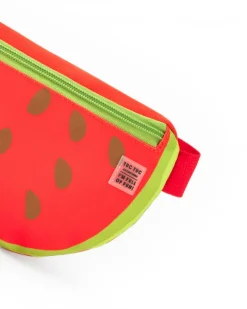 Riñonera roja para niña con diseño de sandía