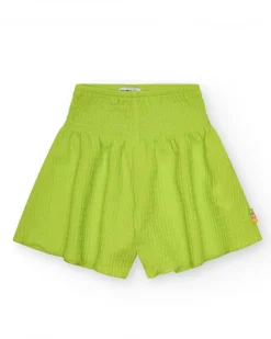 Short para niña en amarillo y cintura elástica