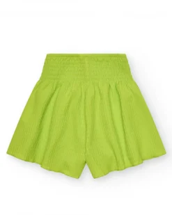 Short para niña en amarillo y cintura elástica