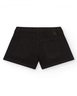 Short para niña en negro decorado con tachuelas de colores