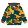 Sudadera para niño en amarillo con capucha y cremallera