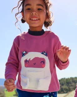 Sudadera rosa con diseño de oso polar para niña de la colección Freezy