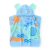 Toalla-poncho para niño con estampado de elefantes y capucha con orejitas