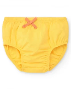 Vestido melocotón para niña con estampado floral y tirantes anudados