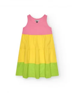Vestido sin mangas para niña en colores variados