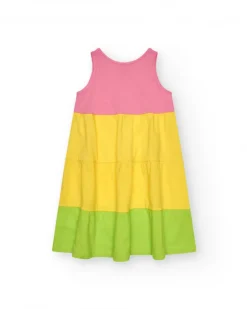 Vestido sin mangas para niña en colores variados