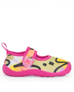 Zapato de agua para niña multicolor con cierre de velcro
